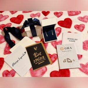 PURE MOISSANITE BRILLIANCE “I❤️U” Drop Earrings